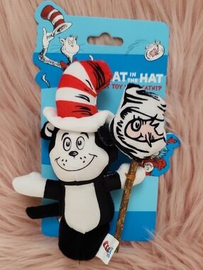 Brand New DR.SEUSS CAT IN THE HAT PLUSH KITTY KICKER CATNIP TOY